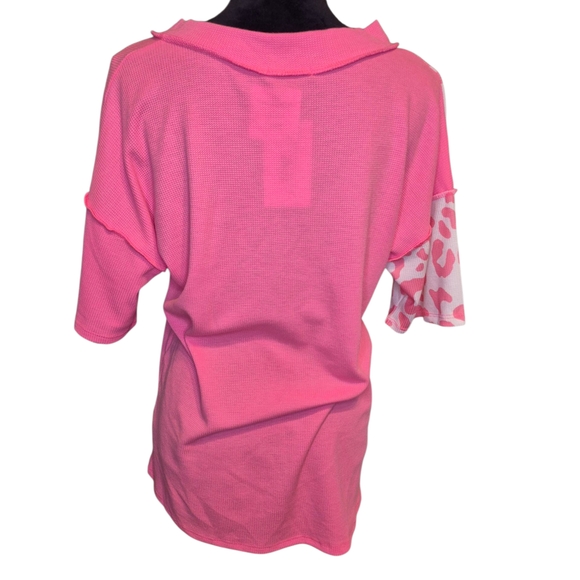 HEIMISH USA Pink Leopard Blouse - Picture 6 of 6